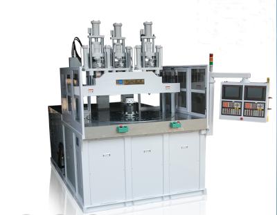 China VERTICAL Servo System Three Color Multi Material High Precision Plastic Injection Molding Machine for sale