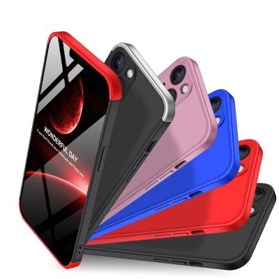 China 2021 Matte Plastic Full Body Protection Shockproof Mobile Phone Case For iPhone 13 , 3 In 1 PC Shockproof Case For iPhone 13 for sale