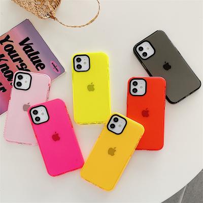 China Lightweight Lighting Flexible Silicon Gel Cell Phone Case For iPhone 12, Shockproof TPU Cover For iPhone 12 for sale