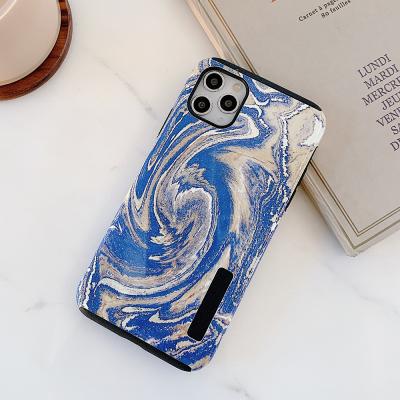 China Light Gel PC Silicone TPU Texture Quicksand Color Back Case For iPhone 11 Pro Max Cell Phone Cover for sale