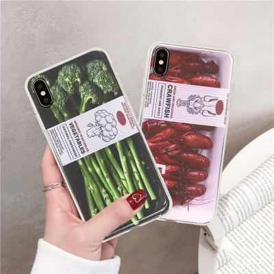 China Lightweight Crawfish Cell Phone Case For IPhone 11/Xs/XS Max/XR/8plus/7p Phone Case TransparentTPU for sale