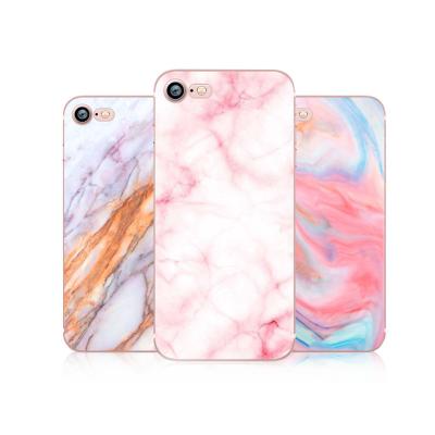 China Ultra Thin Clear Painted Printed Marble Gel TPU Case Back Cover For iPhone 8 for sale