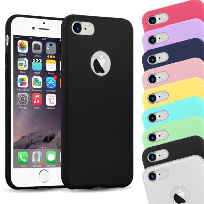 China Colorful For iPhone 7 Colorful Back Cover Soft Candy TPU Silicone Case for sale