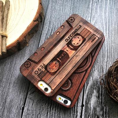 China Real Wood Luxury Natural Carved Wooden Phone Case For iPhone 6 6s Case, Wooden Smartphone Cover Case For iPhone 6 6s for sale