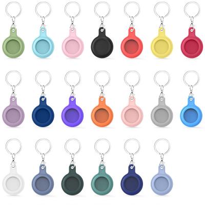 China Anti-drop 20 Colors Silicone TPU Case For AirTag , Location Tracker Cover Device For Apple AirTags for sale