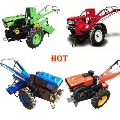 China 8hp 10hp 12hp 13hp 14hp 15hp 18hp 20hp 22hp mini farms diesel walking tractor engine cultivator tractor mini motocultor power tiller for sale