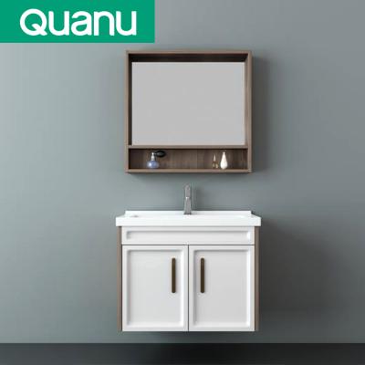 China Quanu W030378 Simple Contemporary Bathroom Vanity Cabinet Wall Cabinets for sale