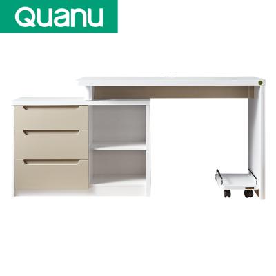 China 120321 quanu 120321 modern extendable home office desk extendable with drawer for sale