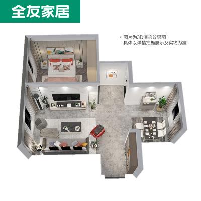 China (Other) QFS15 adjustable indoor home furniture set sofa+tv stand+coffee table+dining table+dining chairs+double bed+wardrobe for sale