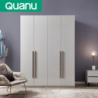 China (Others) 126101 quanu adjustable 4 cheap 5 door wardrobe bedroom storage cabinet with led for sale