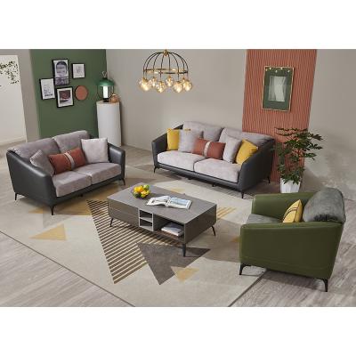 China 23609 reclining modern luxurious 3d quanu leather sectional sofa set leather high back sofa for sale