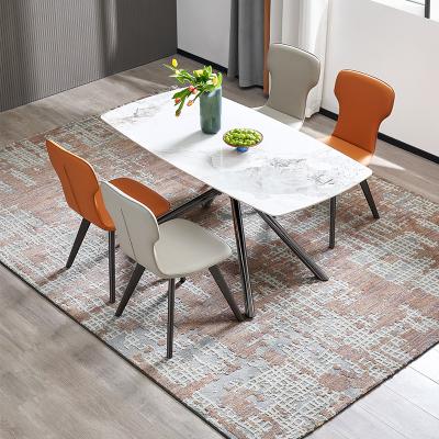 China New Type 4 Seater Adjustable Modern Dining Table Set Dining Tables Ceramic Furniture (From Quanu Other) DW1077 for sale