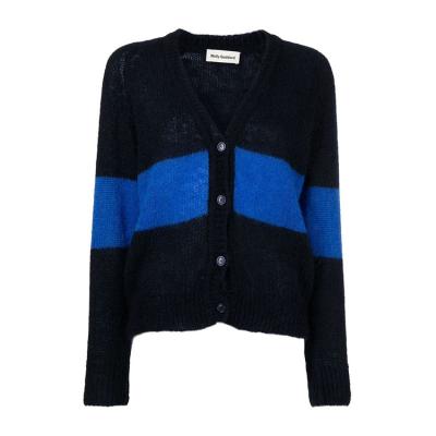 China Anti-wrinkle single button knitted short thick cardigan women's all-match V-neckline loose cardigan jacket for sale