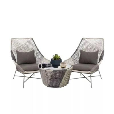 China Durable Outdoor Furniture And Chairs Rattan Balcony Table Table And Chairs Garden Yard Rattan Chairs Coffee Table for sale