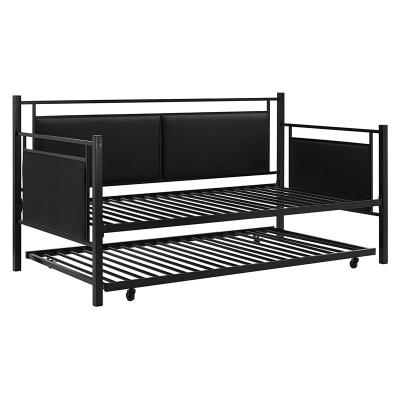 China 2022 New Modular Daybed from factory with upholstered back and armrests and caster for sale