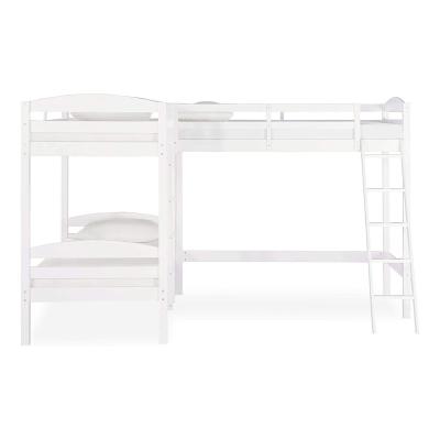 China Modern and innovative modular design saves space with wood triple bunk bed for sale