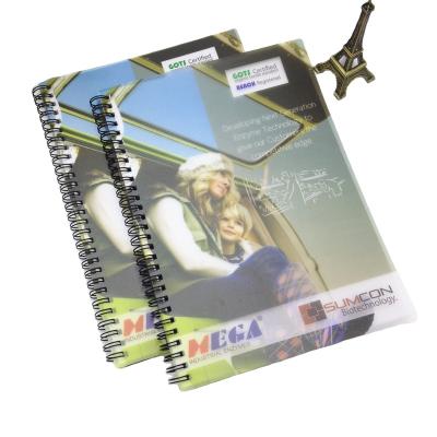 China Custom printing a3 a4 a5 hardcover school exercise book hardcover planners spiral notebook for sale