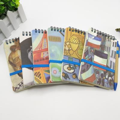 China Custom Single Line Cover Journal A5 A6 Spiral Notebook Art Notebook Spiral Paper Planners for sale