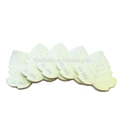 China Self Adhesive Cheap Custom Memo Pad Fancy Stick Notes Leaf Shaped Sticky Notes for sale