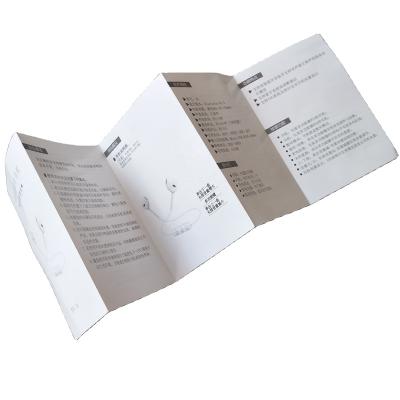 China paper & Small Mini Folding Cardboard Customized Advertising Products Paper Instruction Manual Booklet Printing for sale