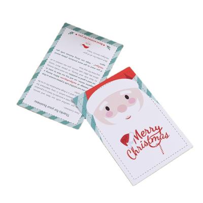 China paper & Cardboard Custom with Christmas Paper Thank You Logo Cards for sale