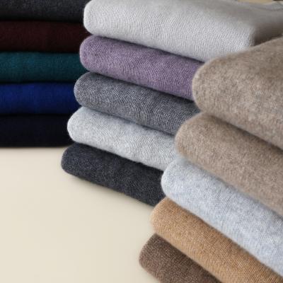 China Simple 100% cashmere 7GG warm fashionable anti-shrink soft classic knitted solid color pullover sweaters for men for sale