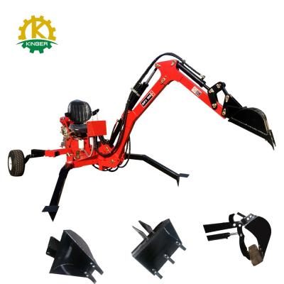 China Mobile Never Used Towable ATV Backhoe Loader With Different Attachments for sale