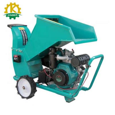 China Hot Selling Wood Farms Garden Chipper Machine Tree Branches Shredder With 10hp 12hp Engine for sale