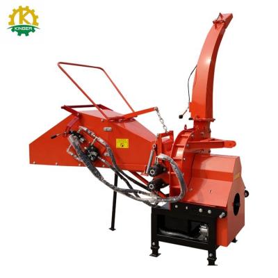 China Chipping Kinger 200mm Capacity Feed Hardwood Wood Chipping Hydraulic Chipper For Tractor PTO Driven for sale