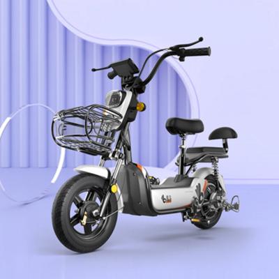 China Retro Carbon Steel Luxury Anti-theft Alarm Battery Life Powerful Electric Bicycle for sale