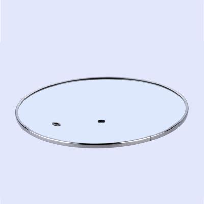 China Viable Granite Marble Stone Frying Pan Glass Lid With Stainless Steel Pan Cover for sale