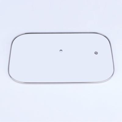 China Stainless Steel Viable Rim Rectangle C Glass Lid For Nonstick Frying Pan for sale