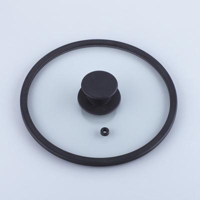 China Viable Non-Stick Lid Mold Lid Glass Bowl Lid With Silicone Rim for sale