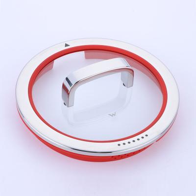 China Viable Tempered Glass Silicone Jar Cover Puddle Stopper Lid Kitchenware Accessories for sale