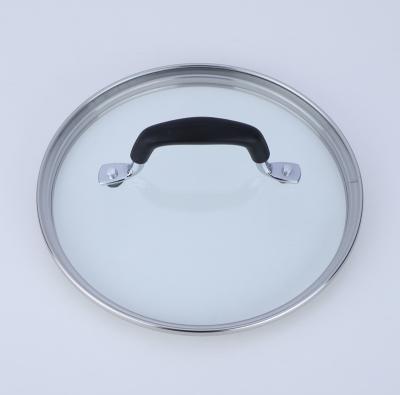 China 22cm Stainless Steel Viable Rim Glass Jar Lid With Bakelite Knob Handle for sale