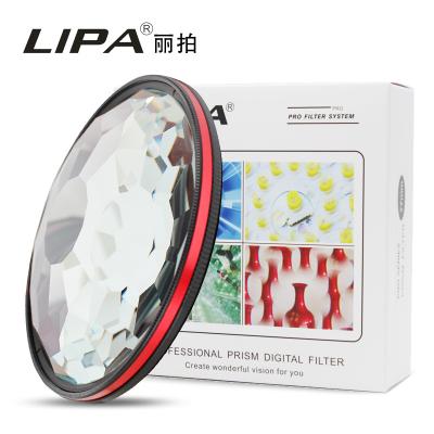 China Optical Glass +Aluminum Alloys LIPA /OEM 82mm MRC Kaleidoscope Filter Prism Filter With Camera Lens Filter for sale