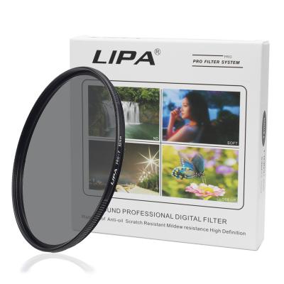 China LIPA 37-82mm HD ND1000 Waterproof Filter MRC Fixed Neutral Density Filter With Camera Filter for sale