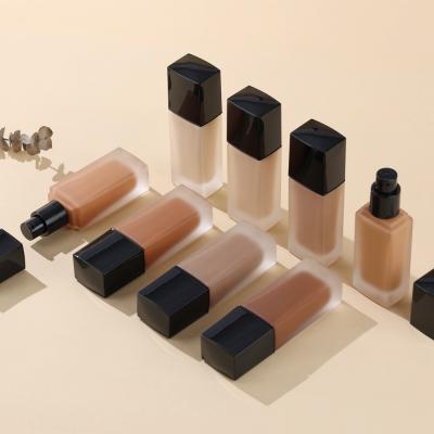 China Lighten No Logo Liquid Foundation Private Label Face Makeup Matte Full Coverage Foundation Makeup Waterproof for sale