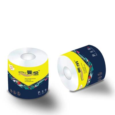 China Toliet Package 3ply Tissue Paper Roll Eco-friendly Paper Bulk Toilet Paper for sale