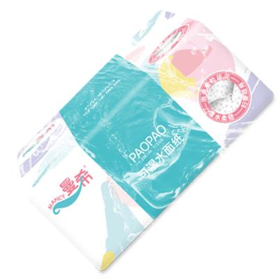 China The best option for the whole family China manufacturer natural color 4 ply and thin thickened facial tissue for sale