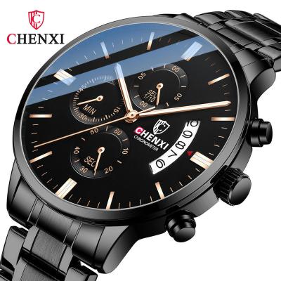 China 2023New High Quality Band 30M Waterproof Date Wristwatches Stainless Steel Business Chronograph Quartz Movement Men Watches for sale