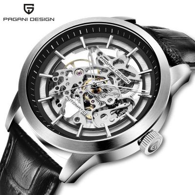 China 2023 Chronograph Mens Watch Skeleton Hollow Mechanical Wrist Luxury Automatic Watches For Men Chronograph High Quality Clock for sale