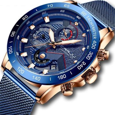 China 2023Fashion Chronograph Men's New Multifunctional Six-pin Mesh Belt Business Watch 5 Buyers Watch for sale