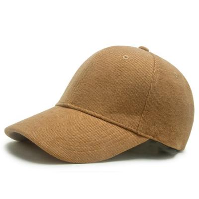 China Casual Corduroy Autumn Winter Baseball Cap 6 Panel Fashion COMMON Hat for sale