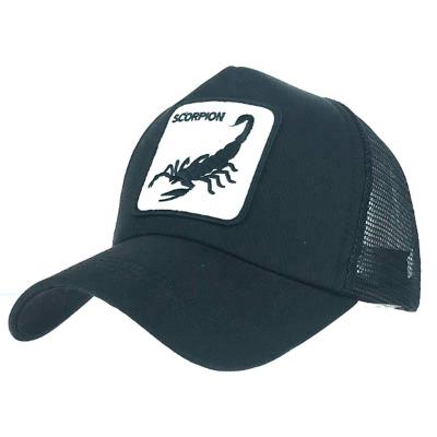 China COMMON Adjustable Custom High Quality Patch Mesh Cotton Men's Twill Animal Trucker Hat Hats for sale