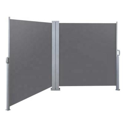 China Retractable Polyester Tent Privacy Screen Double Side Shade Gray for sale