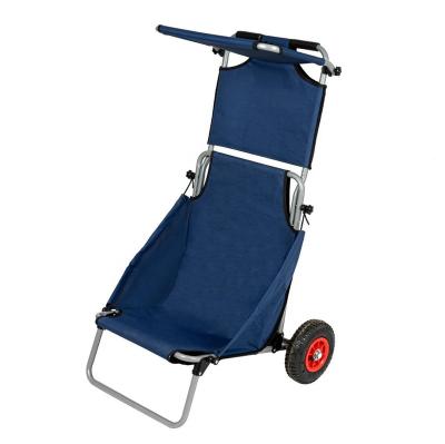 China Folding Chair Multiple Beach Fishing Fishing Chair Trolley Cart With Wheels Sunshade for sale