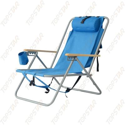 China Fishing Portable Chair Backpack Beach Camping Chair Folding Recliner Lounge for sale