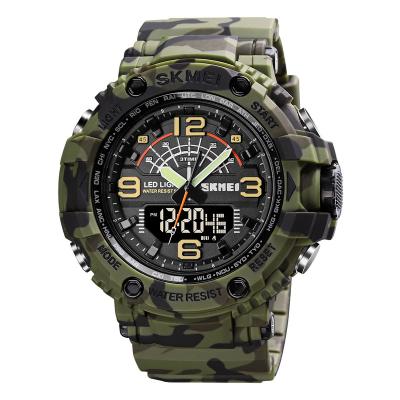 China Cheap Alarm Factory Price SKMEI 1617 Silicone Strap 5 Military Atmospheres Swim Waterproof Analog-Digital Watches for sale