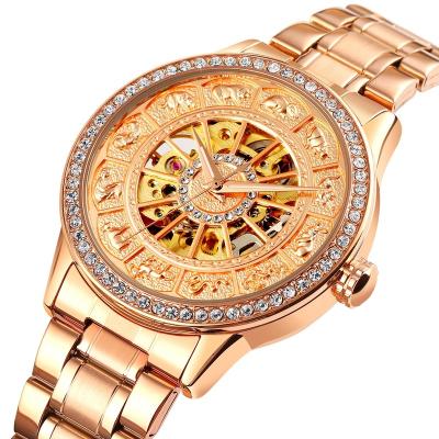 China Water Resistant 2020 New Custom Luxury Transparent Skeleton Watch Men Full Automatic Mechanical Waterproof Wristwatches OEM for sale